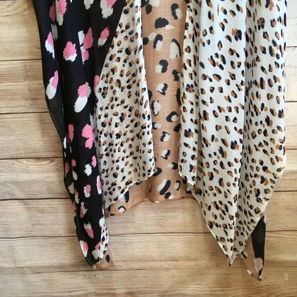 RACHEL ROY KIMONO IN MIXED LEOPARD PRINT - Picture 3 of 9